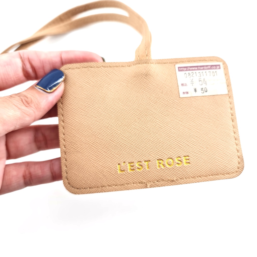 กระเป๋าใส่บัตร-คล้องคอ-lest-rose