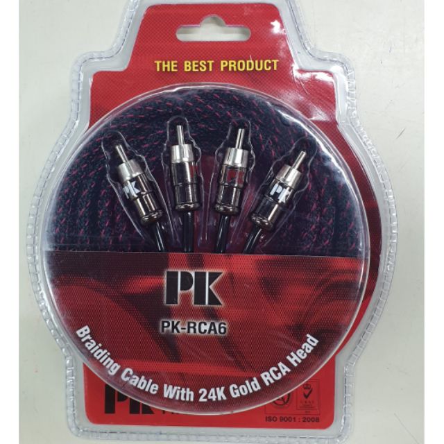 สายสัณญาณ-pk-rca6-หัวปลั๊ก-ทอง-24k