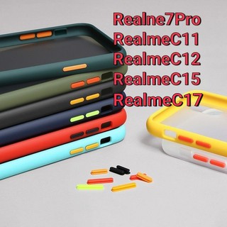 👍พร้อมส่งในไทย👍เคสขอบนิ่มหลังแข็งขุ่น For Realme 7Pro / Realme C11 / Realme C12 / Realme C15 / Realme C17