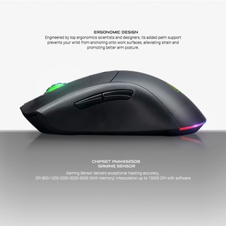 ร้านแนะนำเมาส์ไร้สาย EGA Type M8 Wireless Optical Mouse RGB เมาส์เกมมิ่งไร้สาย เมาส์เกมมิ่ง ประกันศูนย์ 2 ปี img 4