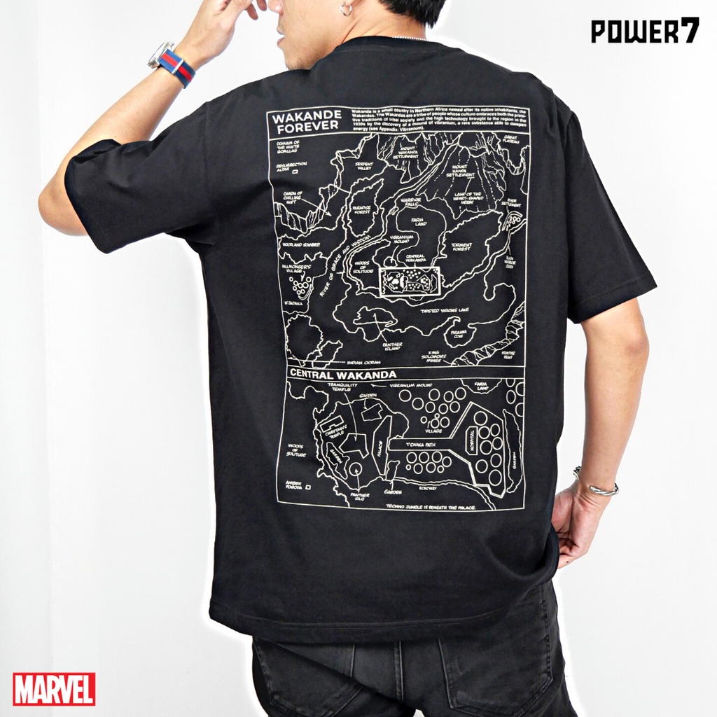 ผ้าฝ้าย-100-เสื้อยืดการ์ตูน-ลาย-มาร์เวล-black-panther-ลิขสิทธ์แท้-marvel-comics-t-shirts-mx-008-s-3xl