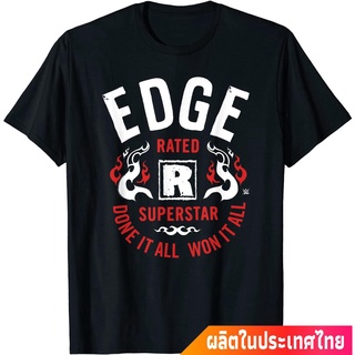 [S-5XL]มวยปล้ำอาชีพ มวย มวยปล้ำลีก อเมริกา WWE Edge Rated R Superstar T-Shirt คอกลม แฟชั่น  ผ้าฝ้ายแท้ เสื้อยืด ผ้าฝ้ายแ