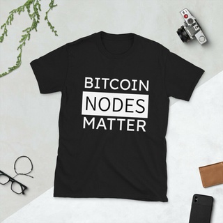 เสื้อยืดแขนสั้น พิมพ์ลาย Bitcoin Nodes Matter BTC Crypto Full Node สไตล์คลาสสิก สําหรับผู้ชาย 648545