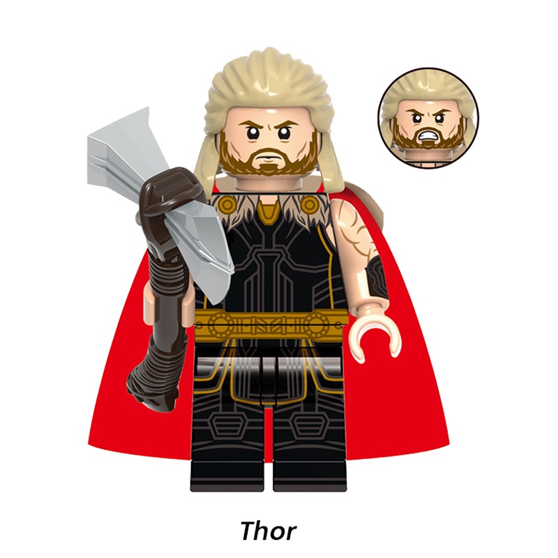 thor-บล็อกตัวต่อ-รูป-marvel-heroes-love-and-thunder-ขนาดเล็ก-ของเล่นสําหรับเด็ก