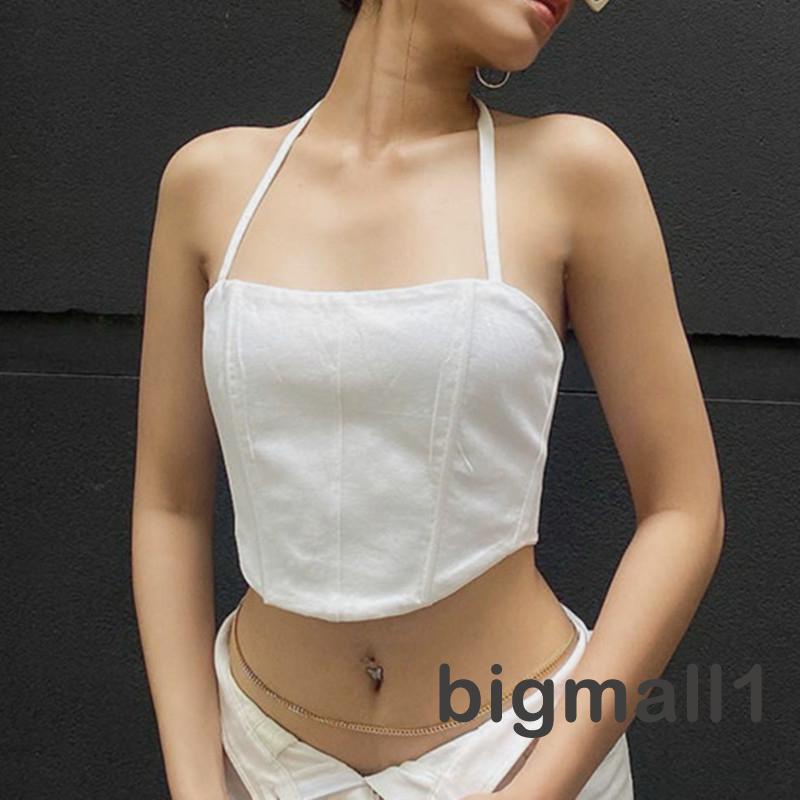 bigmall-women-halter-tops-slim-fit-solid-color-sleeveless-bandage-backless-tank-tops-for-summer