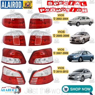 ไฟท้าย Toyota Vios ปี 2002-2004,Vios ปี 2005-2006,Vios ปี 2007-2009,Vios ปี 2010-2012 ขายเป็นข้าง