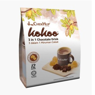 โกโก้ 3/1Chek Hup Kokoo 3 in 1 Kokoo Chocolate Drink (40g X 12) product of malaysia ISO22000 HACCP ISO9001