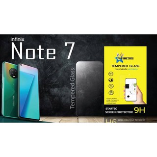 ฟิล์มกระจก infinix Note7 , Note8, Hot7 แบบไม่เต็มจอ ยี่ห้อStartec คุณภาพดี ทัชลื่น ปกป้องหน้าจอได้ดี แข็งแกร่ง ใสชัดเจน