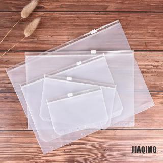 ภาพหน้าปกสินค้า[JIAQING] แฟ้ม PVC ขนาด A5 A6 มีซิป สําหรับใส่บัตร 1 ชิ้น ที่เกี่ยวข้อง