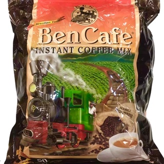 🚇 Ben Cafe Instant Coffee Mix กาแฟปรุงสำเร็จ ตราเบนคาเฟ่ 50 ซอง