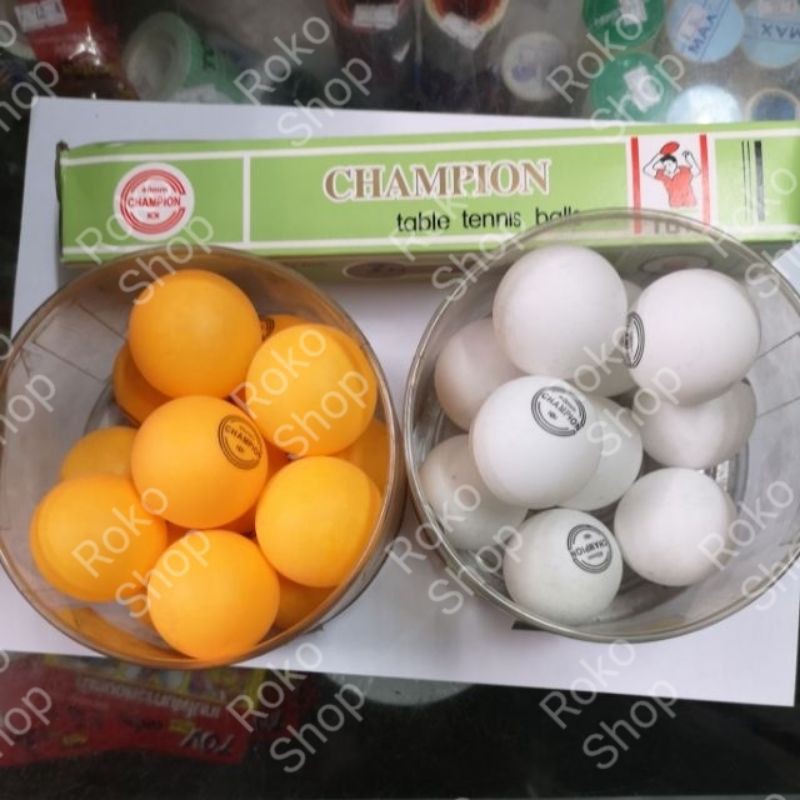 ภาพหน้าปกสินค้าลูกปิงปอง คละยี่ห้อ​ (สีส้ม/สีขาว)​ ลูกละ 5 บาท จากร้าน roko__shop บน Shopee