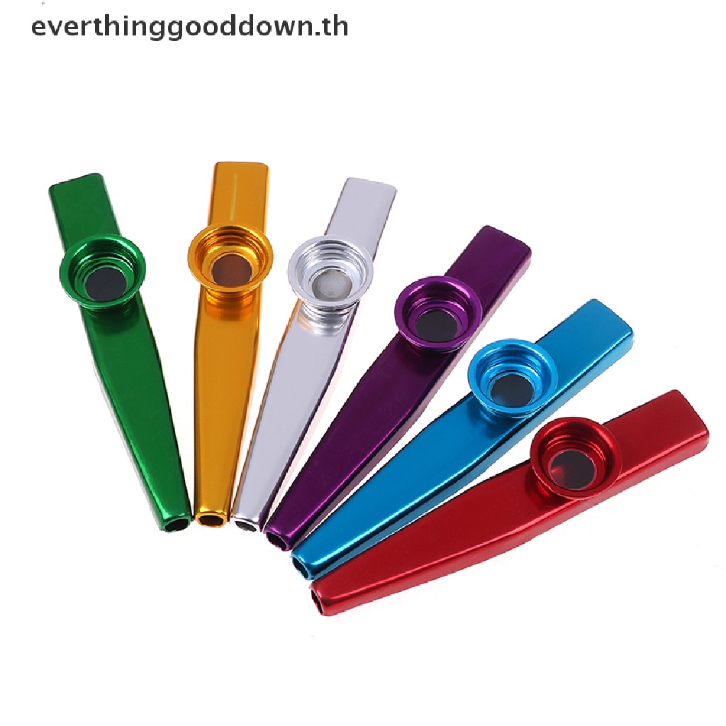 ever-kazoo-ไดอะแฟรมขลุ่ย-อลูมิเนียมอัลลอย-พร้อมไดอะแฟรม-5-ชิ้น-สําหรับคนรักดนตรี