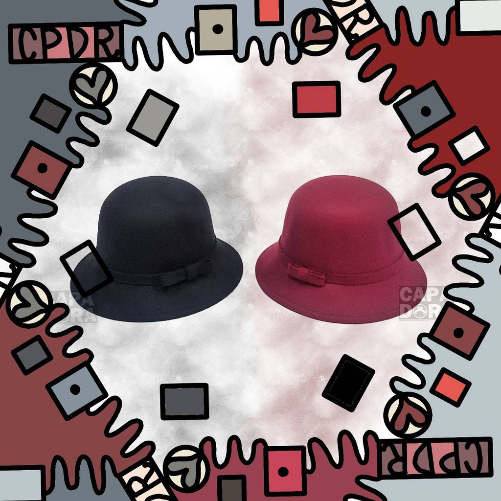 2สี-หมวกปานามา-ทรงcloche-คลาสสิค-sf-cloche-hat-size-5cm
