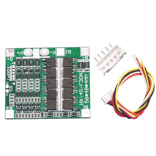 วงจรป้องกันแบตเตอรี่  BMS Li-ion 3.7V 30A  4S  Balance 60mA ชนิด Common port