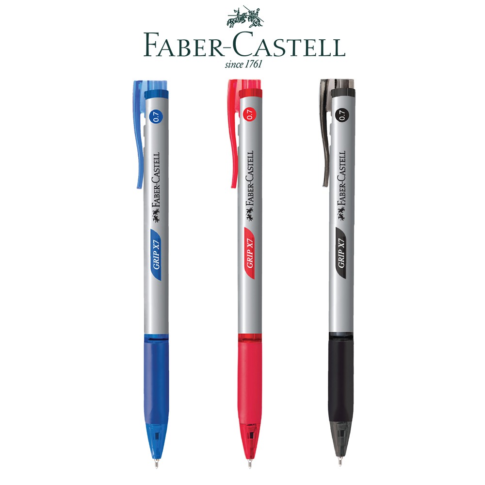 ราคาและรีวิวปากกาลูกลื่น Faber-Castell รุ่น Grip X7 (จำนวน 1 แท่ง)