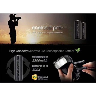 ภาพขนาดย่อของภาพหน้าปกสินค้าถ่านชาร์จ Eneloop Pro Rechargeable Battery AAA 950mAh แพ็ค 4 ก้อน (Black) จากร้าน cxkshop บน Shopee ภาพที่ 4