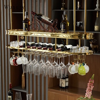 ที่วางแก้วไวน์ ที่แขวนแก้วไวน์ ชั้นวางขวดไวน์แบบแขวน  ที่วางแก้วไวน์แบบแขวน ชั้นวางไวน์แบบแขวนเคาน์เตอร์บาร์ ส่งฟรี