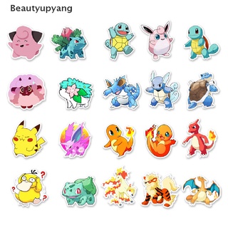 [Beautyupyang] สติกเกอร์ กันน้ํา ลายการ์ตูนโปเกม่อน ปิกาจู คละแบบ สําหรับติดตกแต่ง 50 ชิ้น