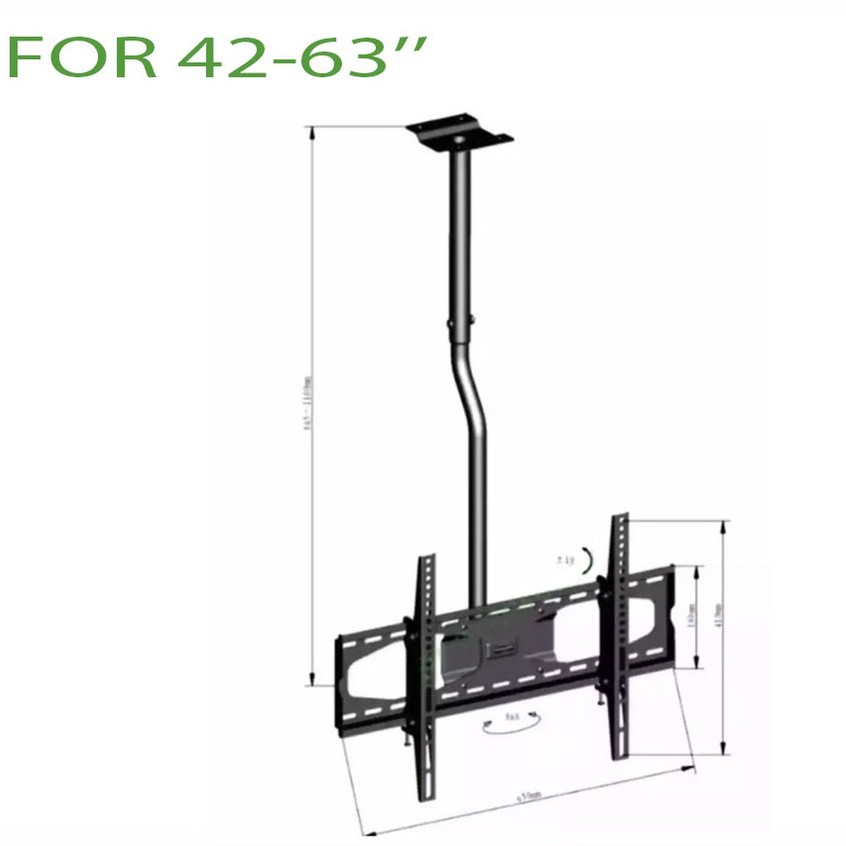 ขาแขวนทีวี-lcd-led-ขนาด-42-63-นิ้ว-รุ่น-lcd-cm211-แบบติดเพดาน-ปรับก้มได้-หมุนได้