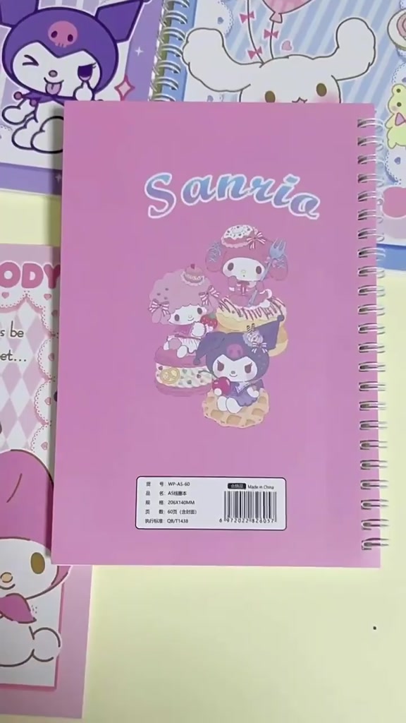 sanrio-สมุดไดอารี่-สมุดวาดภาพ-ลาย-kuromi-my-melody-cinnamoroll-sketchbook-primary-school-สําหรับนักเรียนประถม