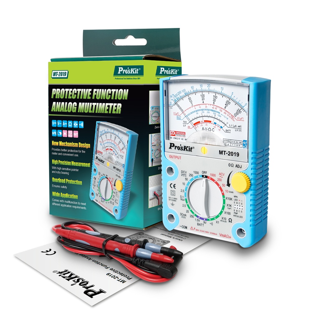 PRO'S KIT MT-2019 มัลติมิเตอร์ แบบเข็ม อนาล๊อค Analog multimeter คุณภาพ ...