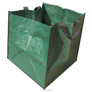 ถุงขยะ ทรงสี่เหลี่ยม กันน้ํา ใช้ซ้ําได้ สําหรับเก็บใบไม้ สวน สนามหญ้า บ้าน 2 ชิ้น
