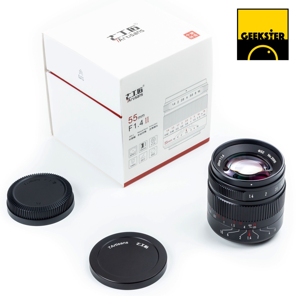 ภาพสินค้า7Artisans ️ 55mm f1.4 Lens ️ เลนส์มือหมุน ( 50mm 50 55 mm f 1.4 ) จากร้าน geekster บน Shopee ภาพที่ 4