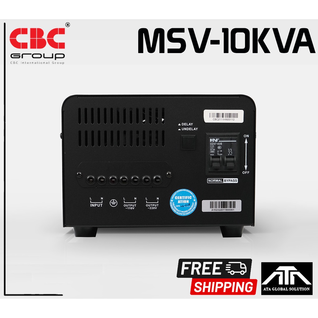 เครื่องปรับแรงดันไฟฟ้าอัตโนมัติ-cbc-msv-10kva-สามารถรองรับแรงดันไฟขาเข้าได้-100-260-โวลท์-cbc-msv-10kva