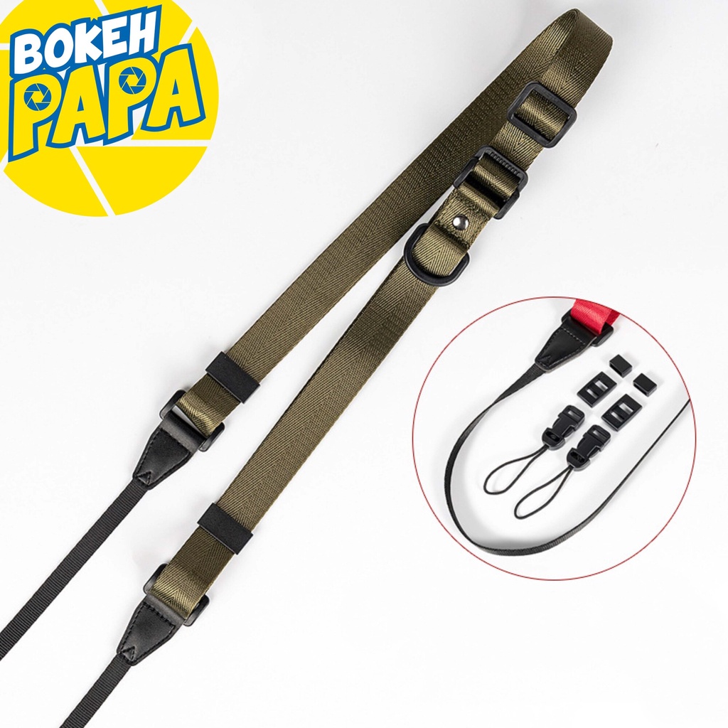 สายคล้องกล้อง-easy-slider-strap-ปลายแบน-ปรับความยาวง่าย-สายคล้องคอ-สาย-กล้อง-คล้องคอ-neck-strap