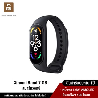 ภาพหน้าปกสินค้าXiaomi Mi Band 7 GB SpO2 สมาร์ทวอทช์ Smart Watch band7 นาฬิกาอัจฉริยะ อ่านเวลาได้ตอนจอดับ จอแสดงผล AMOLED ที่เกี่ยวข้อง