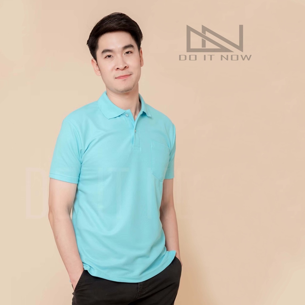 ภาพหน้าปกสินค้าสีฟ้าพาสเทล (pastel)  เสื้อโปโล (ชาย) By Doitnow สินค้าคุณภาพ จากแห่งผลิตโดยตรง