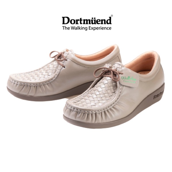 dortmuend-proseries-js508-024-053-beige-checked-ส้นสูง-1-25-รองเท้าสุขภาพ-ที่ถักหนังหน้าด้วยมือทั้งคู่