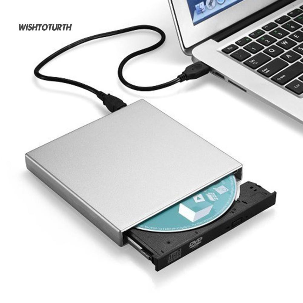 ภาพหน้าปกสินค้าWT ไดรฟ์ภายนอก CD-RW USB 2.0 External DVD Combo สำหรับโน้ตบุ๊ก PC เดสก์ท็อป คอมพิวเตอร์ จากร้าน wishtoturth.th บน Shopee