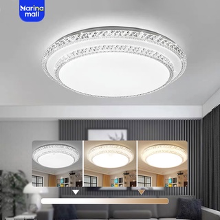 ภาพหน้าปกสินค้าโคมไฟเพดานสุดหรู  LED แสง 3สี รุ่น  ขนาด 24w และ 36w  วอร์มไวท์ และคูลไวท์ โคมไฟเพดานไฟเพดานที่ใช้ในห้องนั่งเล่น ห้องนอน ที่เกี่ยวข้อง