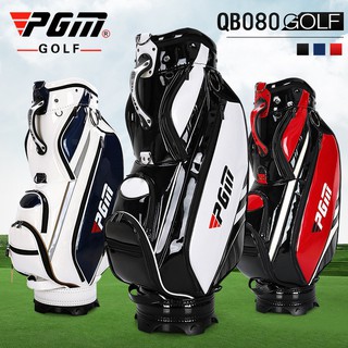 ถุงกอล์ฟ GOLF BAG PGM หนังสวยงาม หรูหรา จุของได้เยอะ มีฟังชั่นก์การใช้งานหลากหลาย มี 3 สีให้เลือก (QB080)