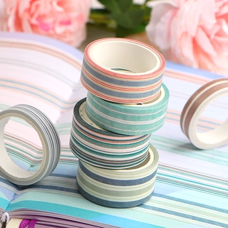 6 Pcs/Set Washi Tapes Grid Masking Tape Stickers