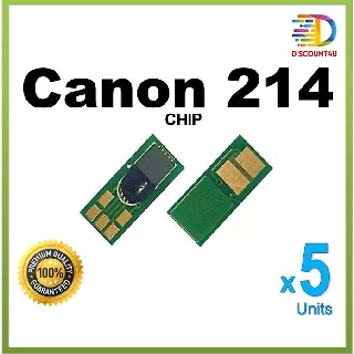 Discount4U **Pack 5** CHIP Tone Canon214 for CRG-052