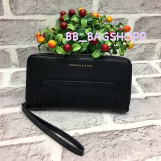 Charles &amp; Keith long wallet bag (Outlet)สีดำ