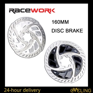 Racework ดิสก์เบรกโรเตอร์ 160 มม. ดิสโก้ 140 มม. 6 สลักเกลียว สําหรับจักรยานเสือภูเขา