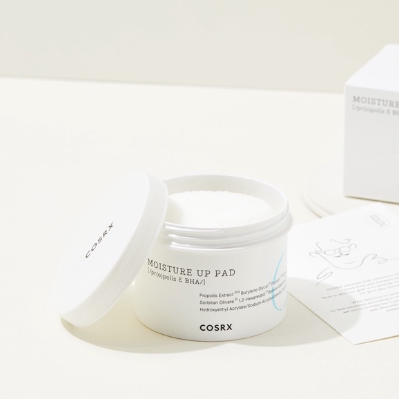 cosrx-one-step-moisture-up-pads-70-pads-โทนเนอร์แผ่นสุดฮิต-ช่วยดูดซับความมันและสิ่งสกปรก-มอบความชุ่มชื้นให้ผิวไม่แห้งตึง