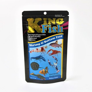 ภาพหน้าปกสินค้าอาหารกุ้ง King Fish Shrimp&Bottom Feed 60 g. (อาหารชนิดจมน้ำ สำหรับกุ้ง ปู และปลาพื้นตู้ ) ที่เกี่ยวข้อง