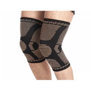 ที่รัดหัวเข่า Compression Knee Sleeve Copper Nylon Knitting Knee Support