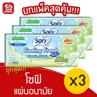 [2 ห่อ] Sofy โซฟี คูลลิ่งเฟรช เนเชอรัล แผ่นอนามัย แบบบาง สารสกัดแตงกวา 32 ชิ้น 8851111270101