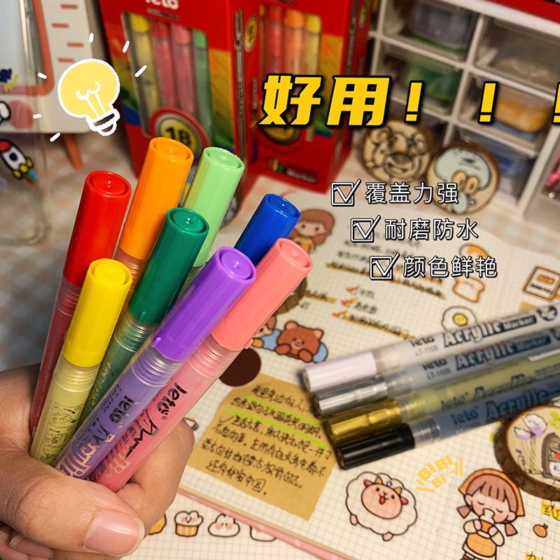 ปากกามาร์กเกอร์อะคริลิค-ไม่ซีดจาง-สําหรับวาดภาพกราฟฟิติ-diy