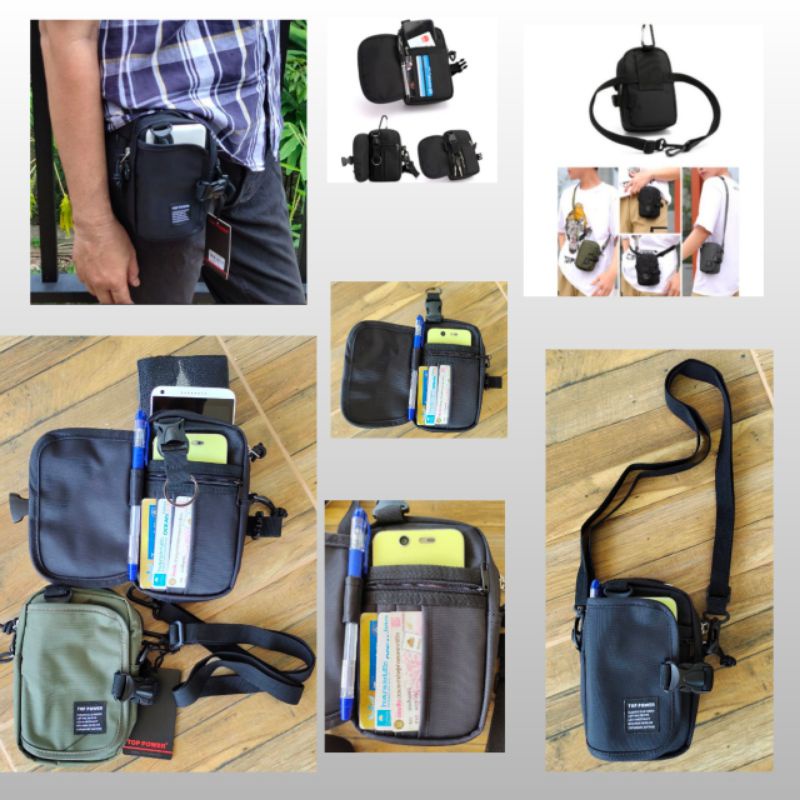 toppower-multifunction-bags-กระเป๋าเหน็บเอว-กระเป๋าใส่โทรศัพท์-กระเป๋าอเนกประสงค์
