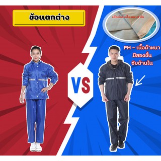 ภาพขนาดย่อของภาพหน้าปกสินค้าชุดเสื้อและกางเกงกันฝน Raincoat Suits Shirt & Pant TMM จากร้าน tukmakmak บน Shopee