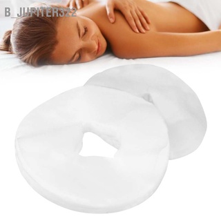 B_jupiter322 200pcs Disposable Non-Woven Fabric Massage Table Bed Pillow Hole Towel Face Mat (Round)