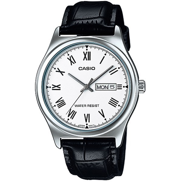 ราคาและรีวิวCasio Standard นาฬิกาข้อมือผู้ชาย สายหนัง รุ่น MTP-V006L-7BUDF, MTP-V006L-7B, MTP-V006L