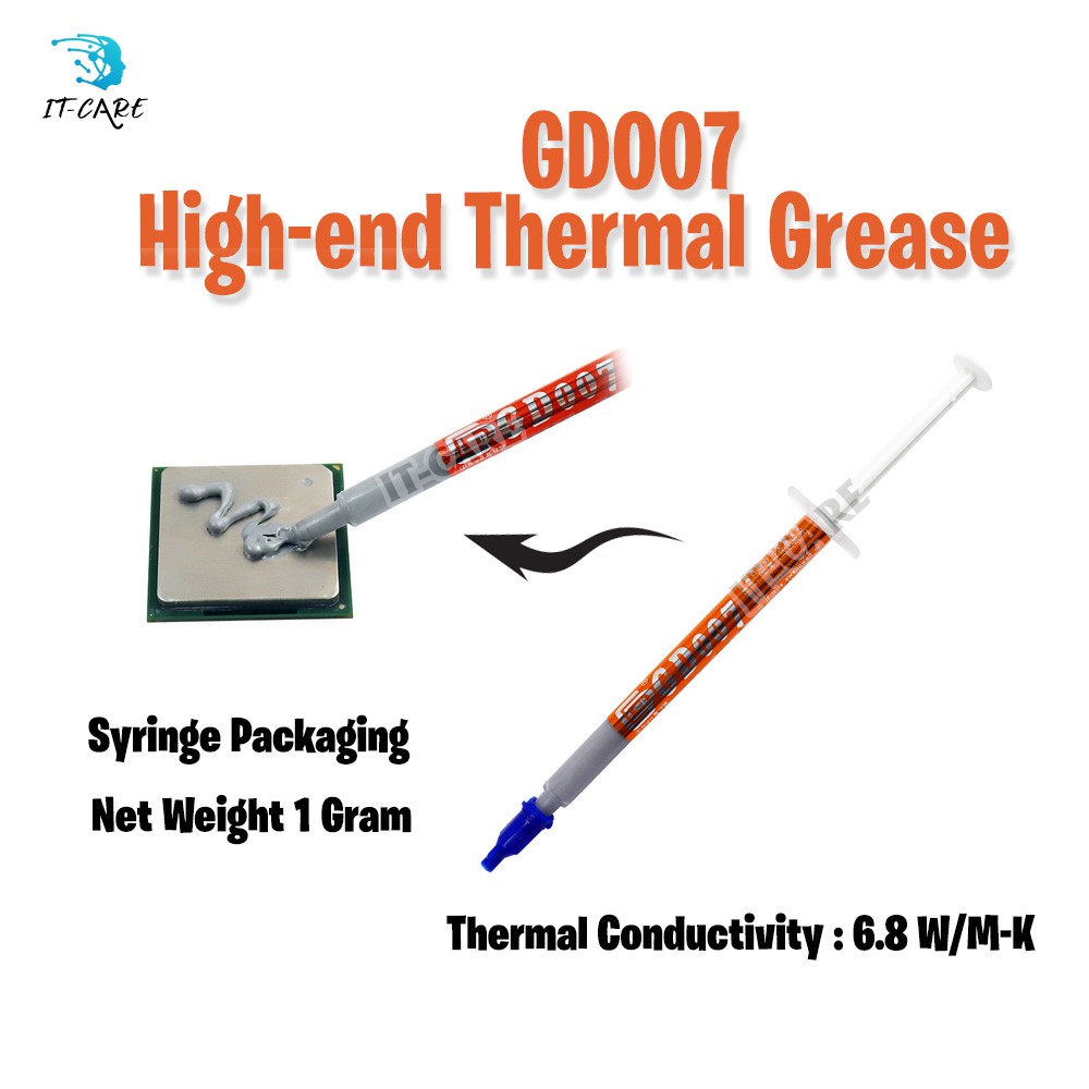 ภาพสินค้าซิลิโคนระบายความร้อนซีพียู GD007 High-end Gray Thermal Paste 1 กรัม จากร้าน black1790 บน Shopee ภาพที่ 1