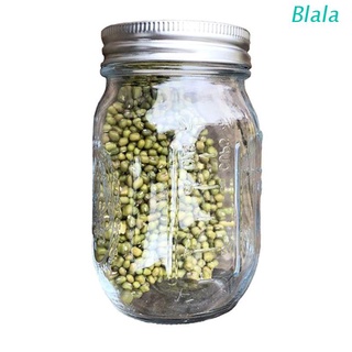 Blala Sprouting Jar พร้อมหน้าจอ 304 สแตนเลส Alfalfa Mason Sprouter Germinator เพื่อสุขภาพ